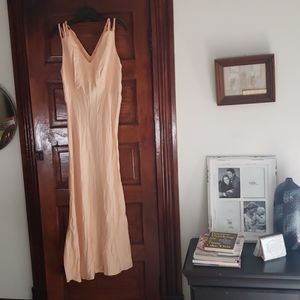 BARBIZON LESLIE VINTAGE PEACH NIGHT GOWN